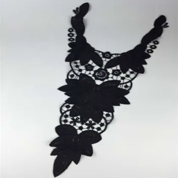

50pcs Manual Embroidery Lace Applique Collar Trim Lace Fabric Wedding Decoration Sewing Crafts Flower Neckline Fabric Collars