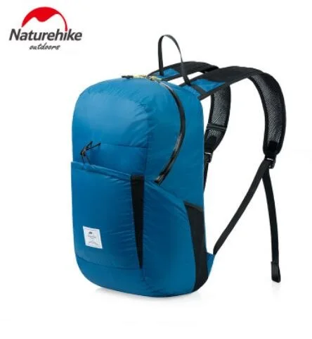 NatureHike открытый складной Ультра-светильник водонепроницаемый 30D рюкзаки износостойкие путешествия Кемпинг Туризм Рюкзаки Сумка - Цвет: upgrade Blue