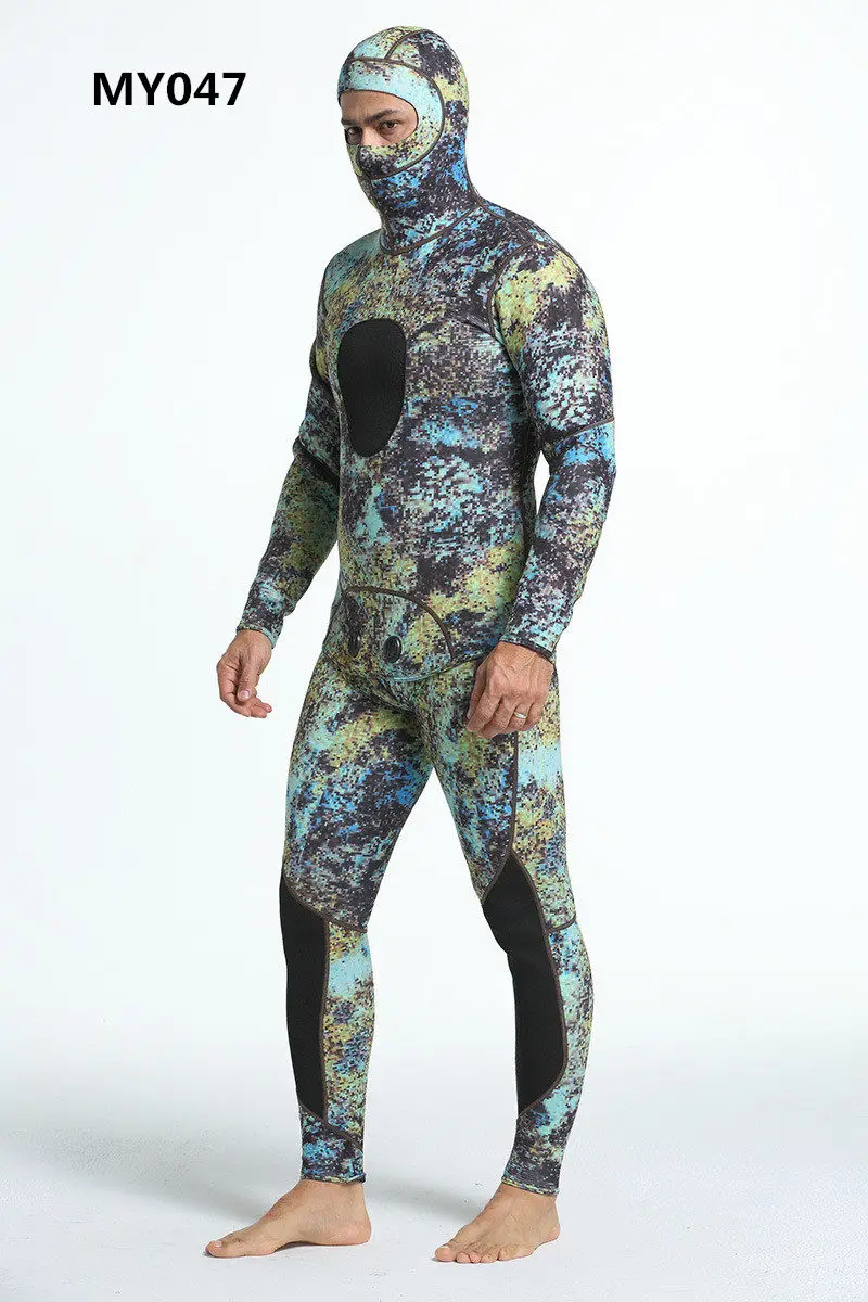MYLEDI 3 мм неопреновые гидрокостюмы для дайвинга из двух частей зимний сохраняющий тепло костюм для плавания Подводная охота и подводное плавание с аквалангом костюмы