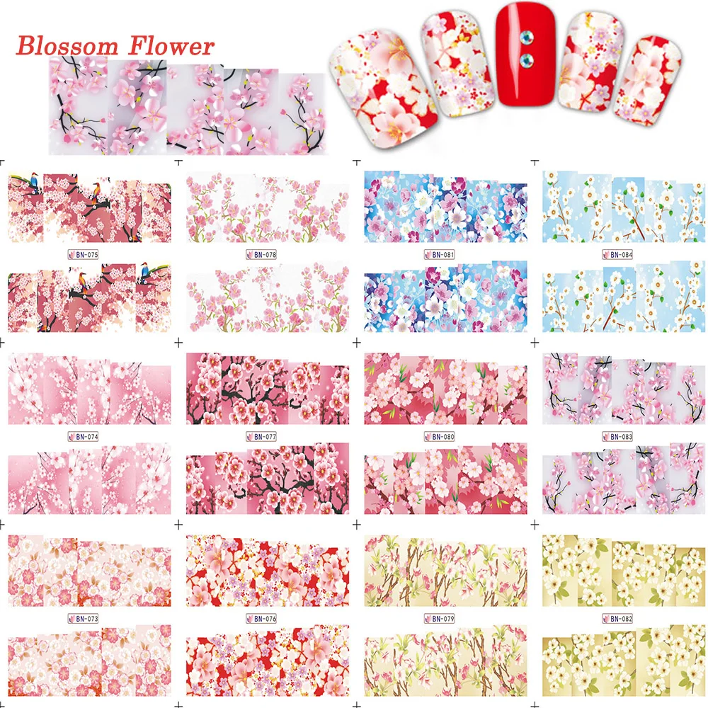 Blossom Nail Art Find Deals On Line At 1sheets 3d Glitter Flower Decals Nail Art Tips Beauty Charm Bright Peach Blossom Sticker Supplies Ble851d