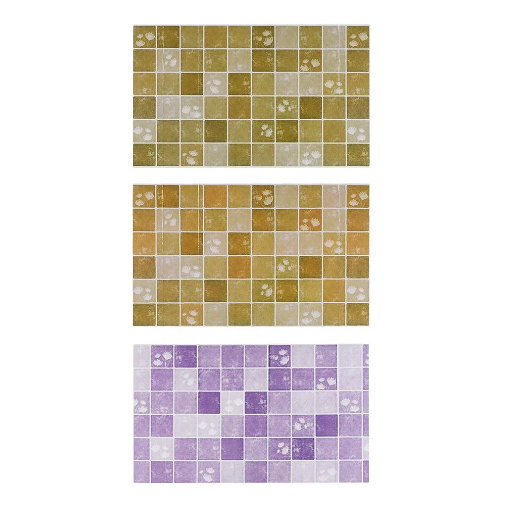 Waterproof Aluminum Foil Oil Stickers High Temperature Resistant Ceramic Tile Adhesive Kitchen Wallpaper Lampblack Protecting |