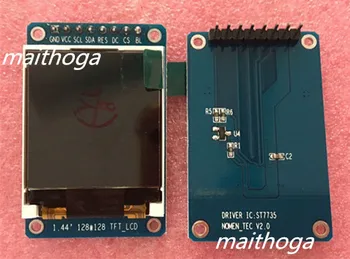 

maithoga 1.44 inch 8P 65K TFT LCD Module ST7735 Drive IC 128(RGB)*160 SPI Serial Interface 4 IO (No Test Board)