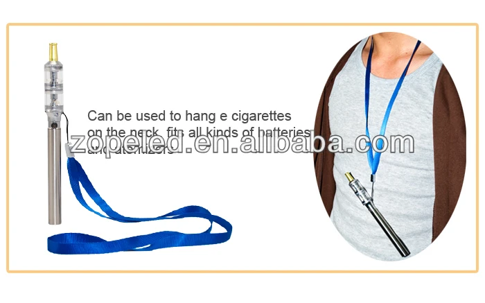 Light easy carry necklace for ego battery and high quality atomizer lanyard |