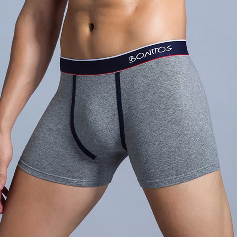 Трусы мужские боксеры мужские трусы мужские хлопок men underwear men boxer насадка на член мужское нижнее белье man underwear Men underpants Calvin шорты мужские стринги мужское белье плед мошонка mans under wear - Цвет: B3 Dark Grey