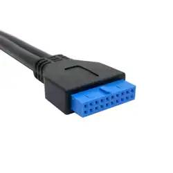 1 шт./низкий профиль 9,5 мм высота USB 3,0 панель Женский вернуться к материнская плата 20pin кабель с PCI кронштейн 40 см