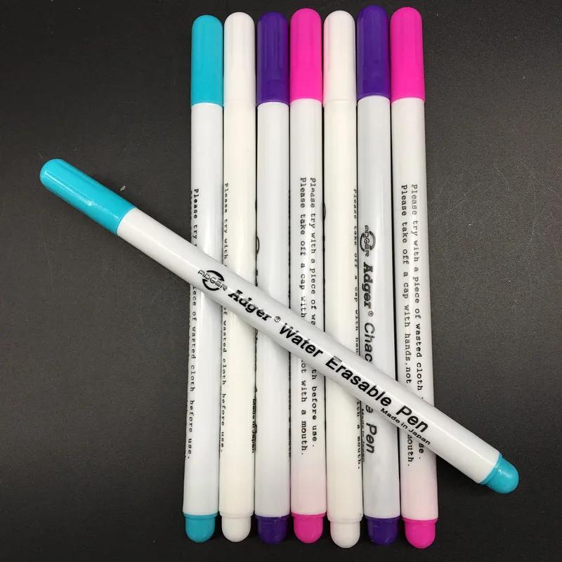 

1pcs Water Erasable Pen Easy Wipe Off Water Soluble Fabric Marker Pen Temporary Marking replace Tailor's Chalk For sewing