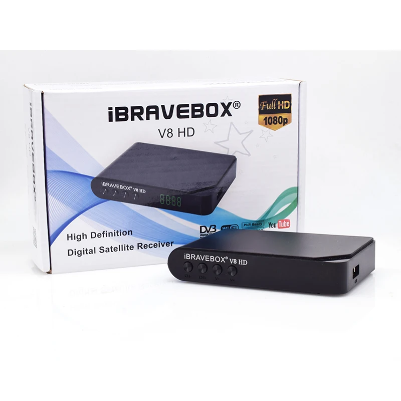 IBRAVEBOX V8 HD спутниковый ресивер Поддержка CCAM DVB S2 ТВ-тюнер HD 1080P цифровой спутниковый ТВ-ресивер рецептор