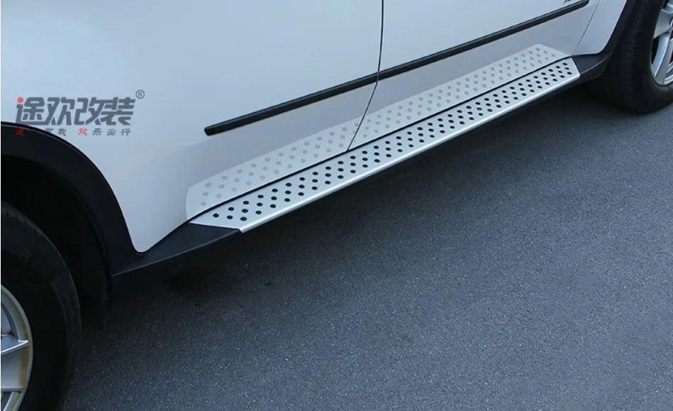 Для BMW X5 E70 2008-2013 ходовые панели авто боковые шаг бар педали высокого качества дизайн Nerf баров