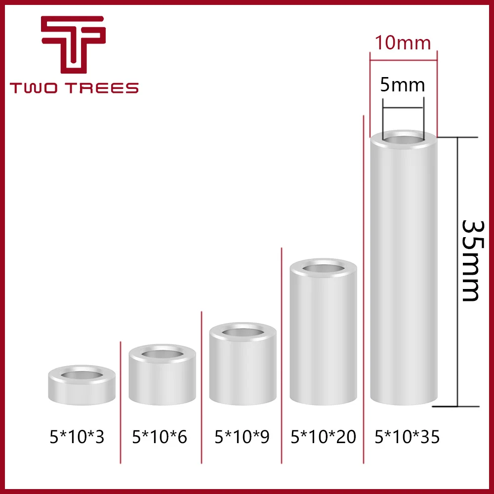 

3D Printer Parts Openbuilds Aluminium Spacer V-slot Isolation Column Separate Pillar Quarantine Bore 5MM Reprap 3D Printer