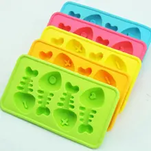 1 шт. здоровый и мягкий милый силиконовый Fishbone поднос для льда формочка формы кухонные аксессуары формы для десертов лоток с фруктовым мороженым