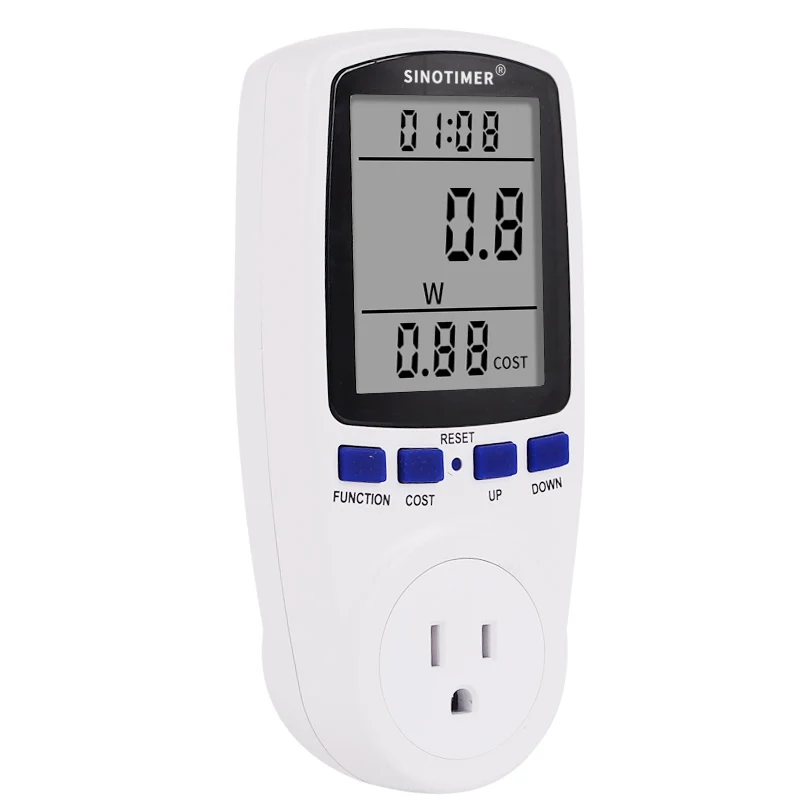EU BR UK Plug Socket Digital Wattmeter Meter Power Consumption Watt Energy Meter KWh AC 220V 110V Electricity Analyzers Monitors power meter electric energy meter