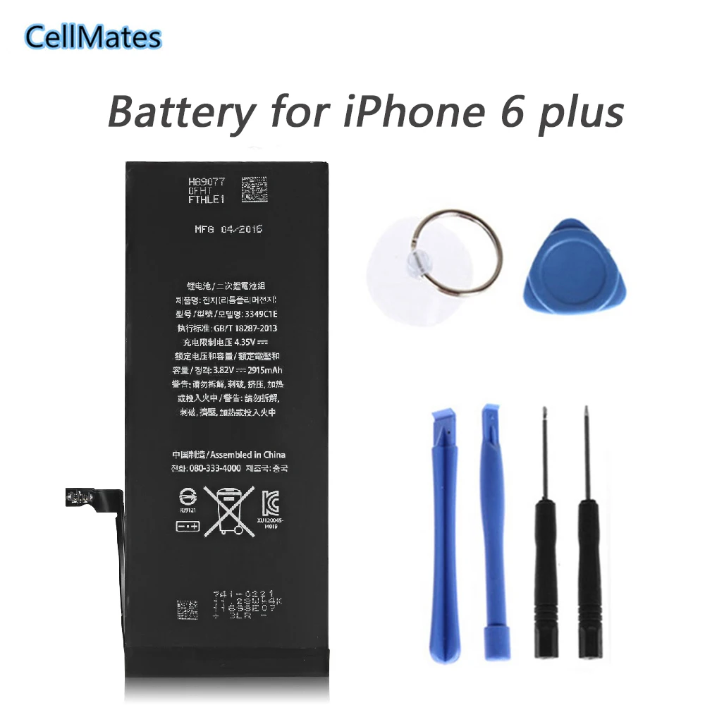 3.82V 2915mAh Battery for Apple iPhone 6 Plus 6Plus 6P Replacement High ...