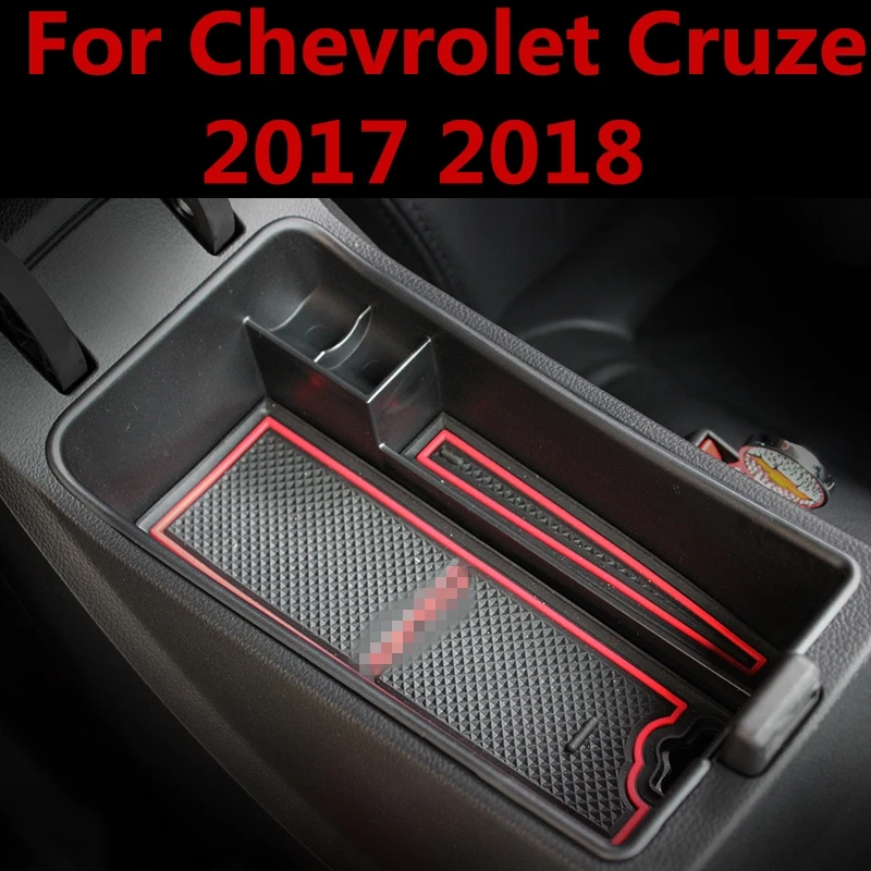 

For Chevrolet Cruze 2017 2018 Car Central Armrest Storage Box Console Arm Rest Tray Holder Case Palle Interior Auto Accessories