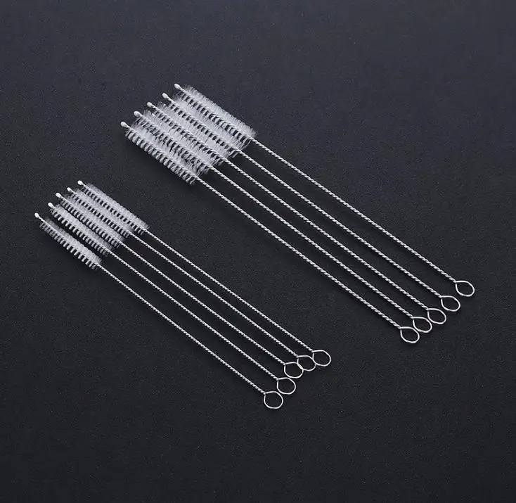 

3000 шт 175 мм 20 мм 240 мм соломенная щетка Детская Бутылочка для молока чашка для воды соломенная моющая щетка инструмент для очистки из нержавеющей стали SN1303