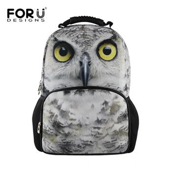 

FORUDESIGNS 3D Printing Women Animals Backpacks Owl Horse Backpack School Bagpack for Teenager Girl Lady Travel Rucksack Mochila