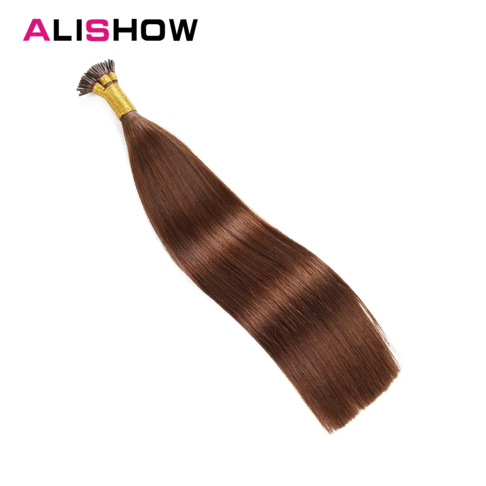 Jual Alishow 22 Inch 1 G s Pra Terikat Aku Tip Rambut Ekstensi Rambut Manusia 100% Halus Lurus Remy Rambut 100G tongkat Keratin Ekstensi 100 Pcs