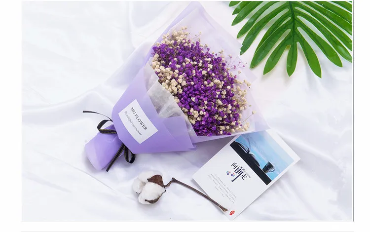 Flone Mini Artificial Dried Flower Gypsophila Crystal Grass Bouquet Fake Gypsophila Flower Wedding Home Party Decor Art Floral (8)
