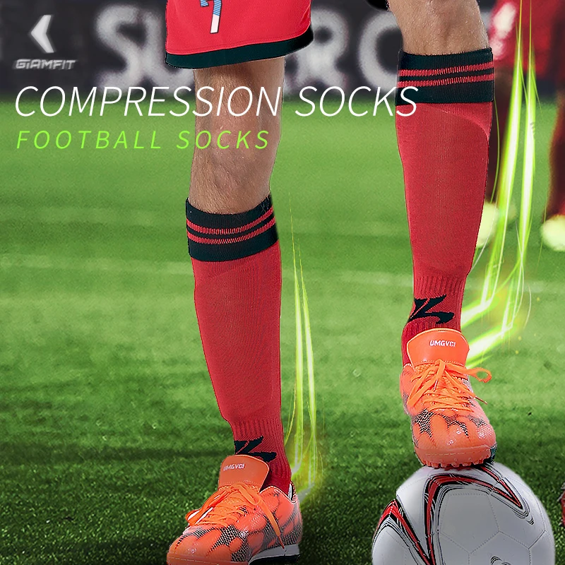 

JIANFEI Adult Professional Sports Soccer Socks Breathable Running Long Stockings High Quality Over Knee Elastics Futebol Socks