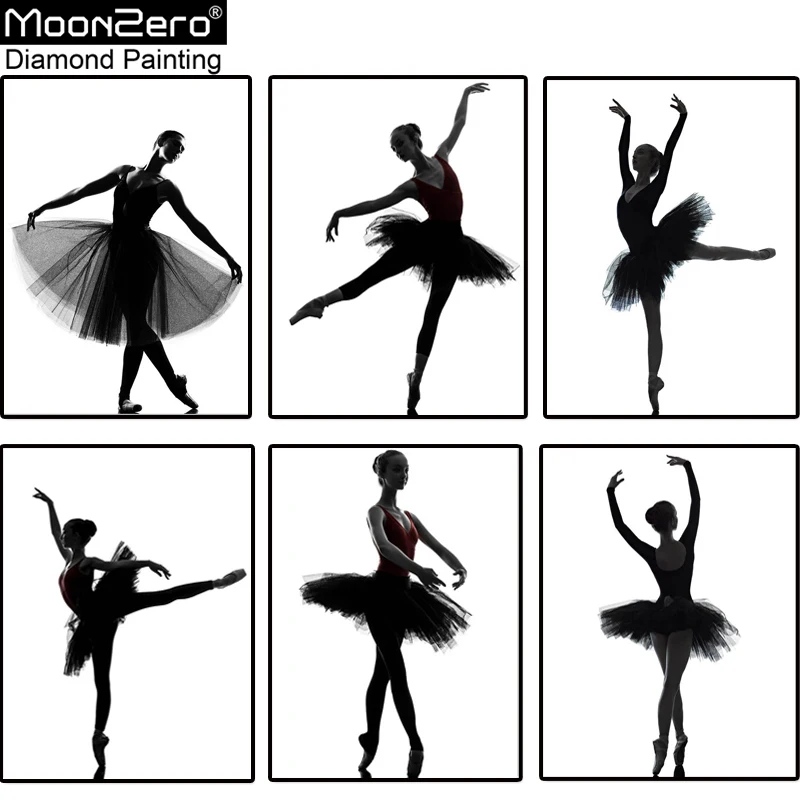 

Full 5D Diy Round Resin Diamond Painting Ballet Dancer Diamond Embroidery Dancing Girl Rhinestones Cross Stitch Diamond Mosaic