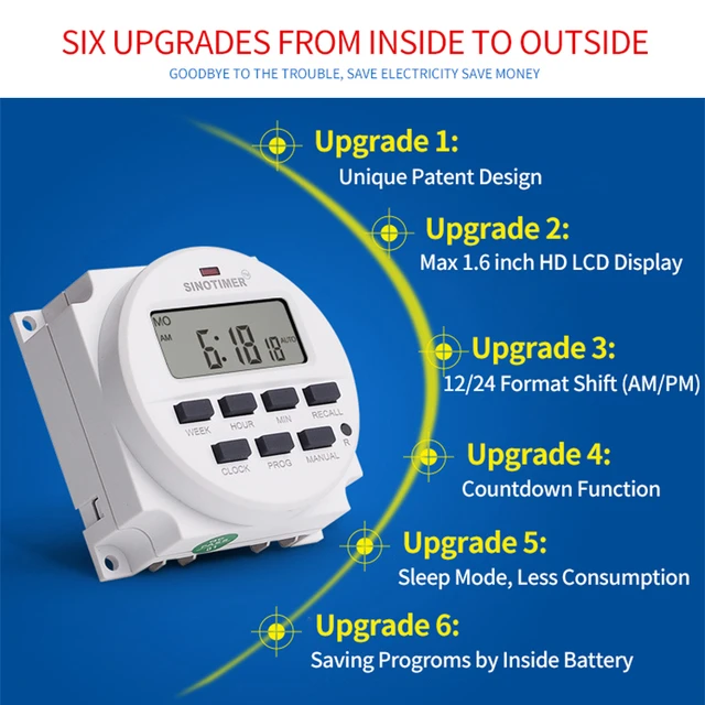 LCD Digital Timer - 6 Volt