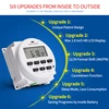 6V DC Timer Switch 7 Days Programmable Time Relay with 12/24hr Format Clock Display BIG LCD 1.6 Inch Recharge Battery Inside ► Photo 2/6