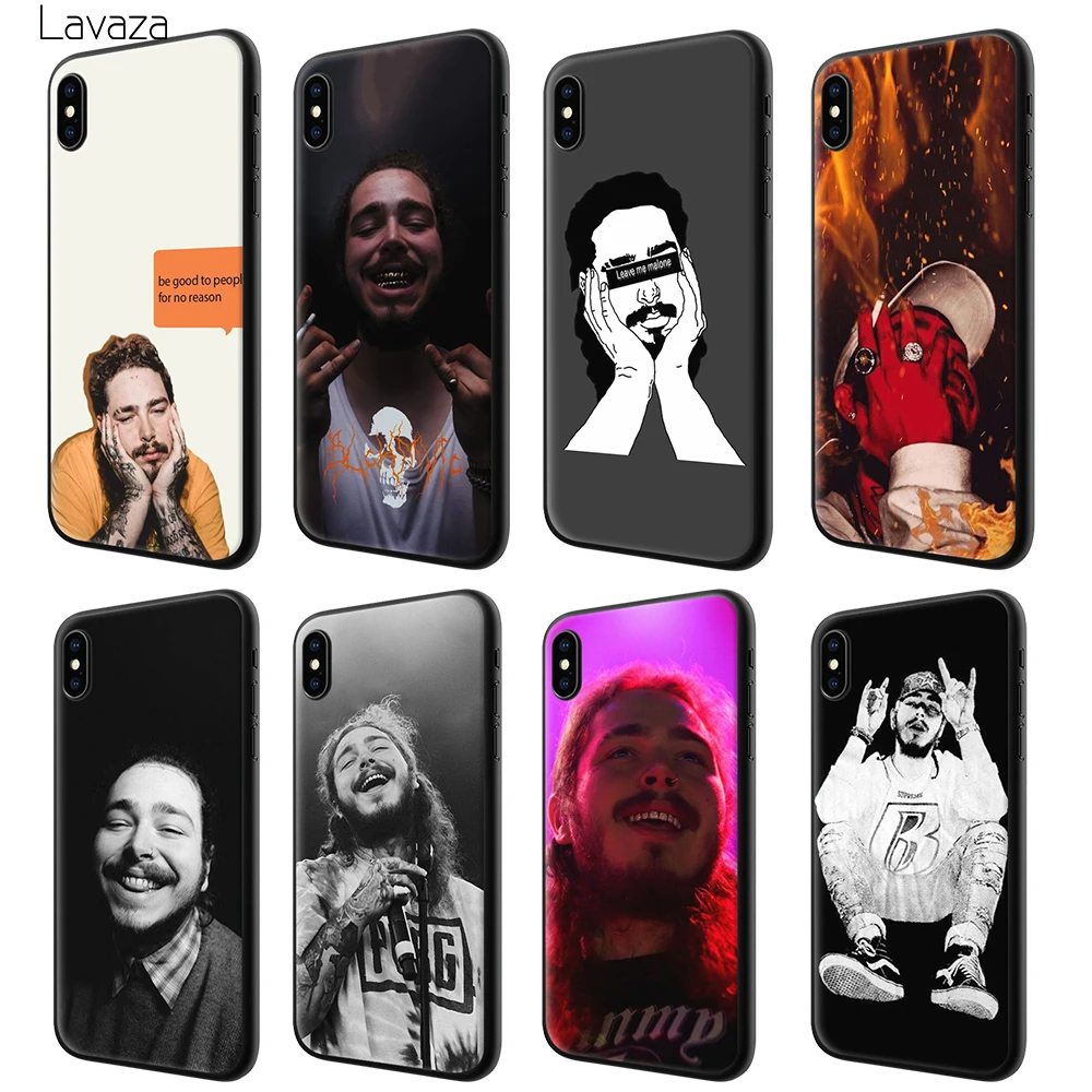 

Lavaza Post Malone Hip Hop Soft Silicone Case Cover for Apple iPhone 6 6S 7 8 Plus 5 5S SE X XS MAX XR TPU Cases