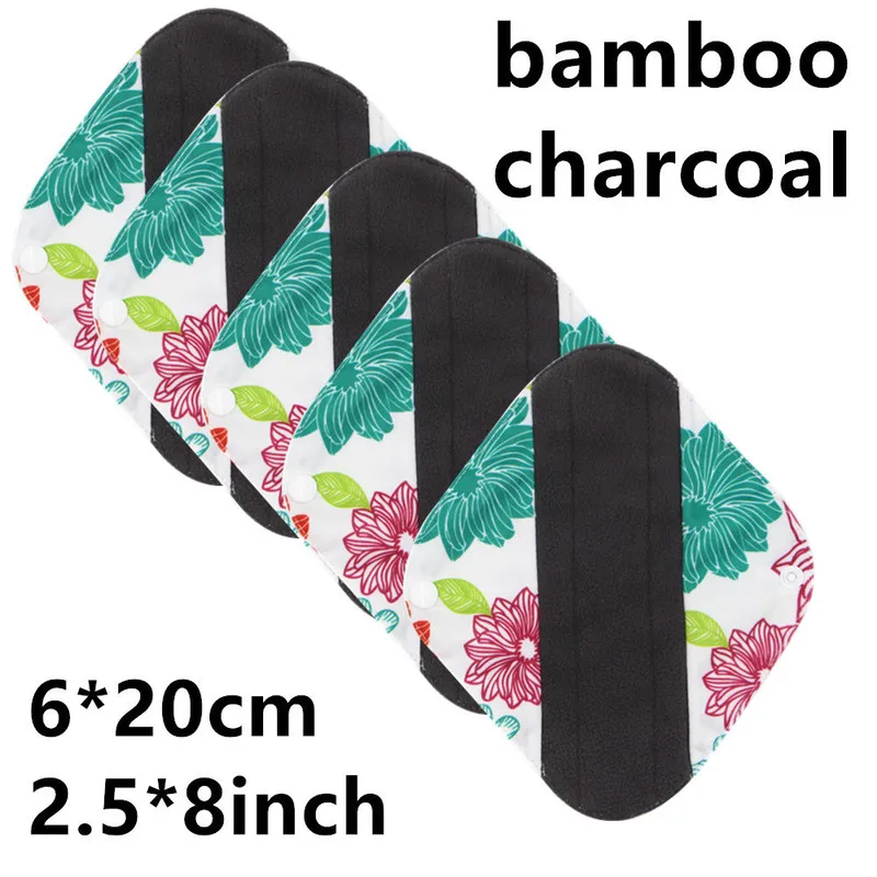 

Printing waterproof Thin Reusable Menstrual Cloth Sanitary Soft Pad Washable Waterproof Panty Liners Women Feminine Hygiene 1 Pc