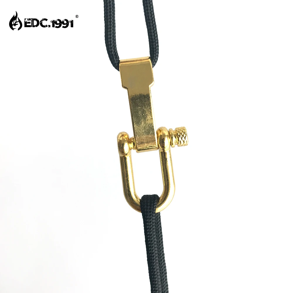 High Quality Adjustable O U Shape Anchor Shackle Outdoor Survival Rope Paracord Bracelet Buckle For Outdoor Sport Escape Tool