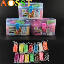 Детские игрушки 14 цветов Нетоксичная резиновая грязь с плесенью запах дома подарок для полимерной слизи шпатлевка сжимаемая игрушка цветная грязь подарок