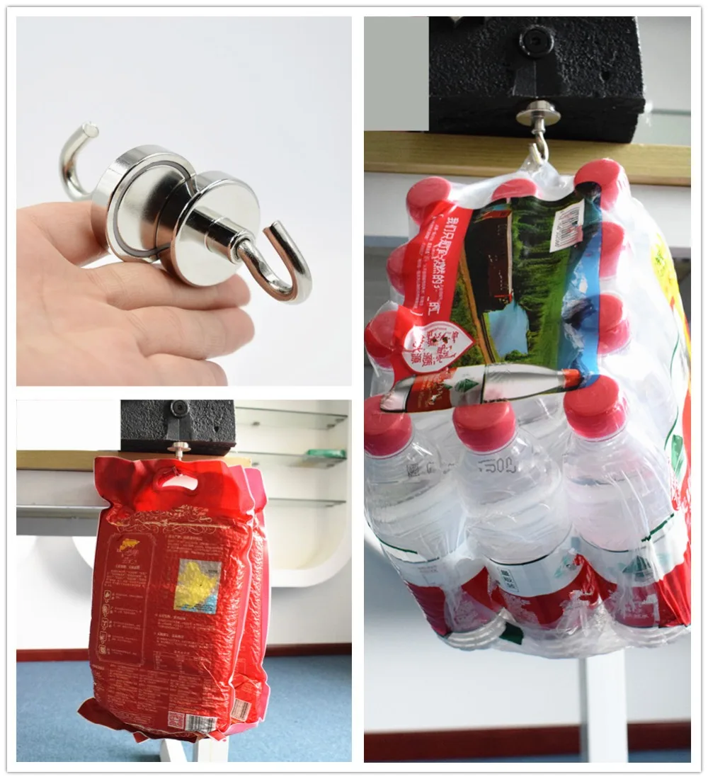 8 pçs forte mini magnético circular gancho