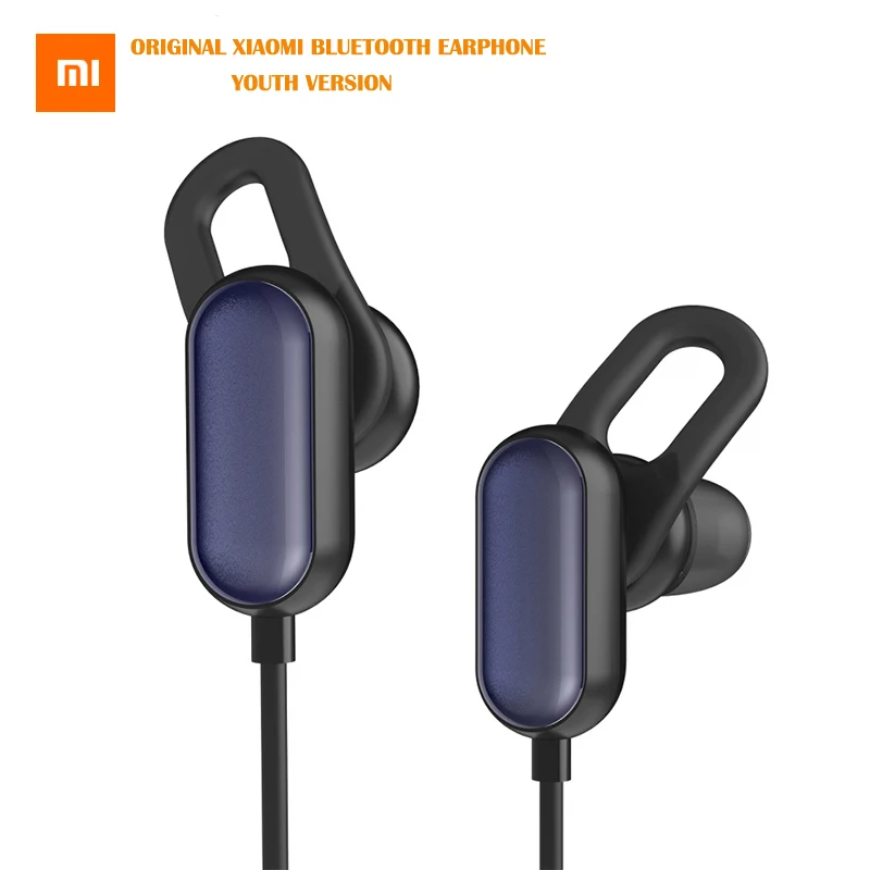 Оригинальные Xiaomi Bluetooth наушники гарнитура Молодежная версия Беспроводные спортивные наушники микрофон водонепроницаемые наушники для телефона Android