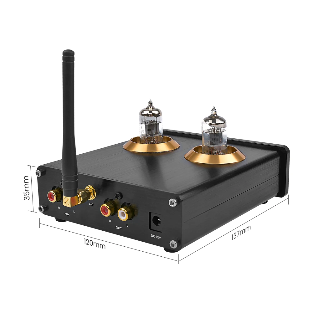 AIYIMA Bluetooth 5.0 HiFi 6J1 Vacuum Tube Preamp Amplifier Stereo Preamplifier With Treble Bass Control For Home Sound Theater