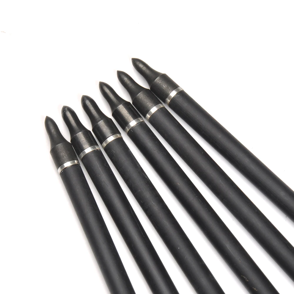 Kaufen 6 12 24pc 80 cm 85 cm Carbon Pfeil Wirbelsäule 500 OD 7,6mm ID 6,2mm Grün Farbe Reale Feder für Recurve Bogen Bogenschießen Jagd Schießen