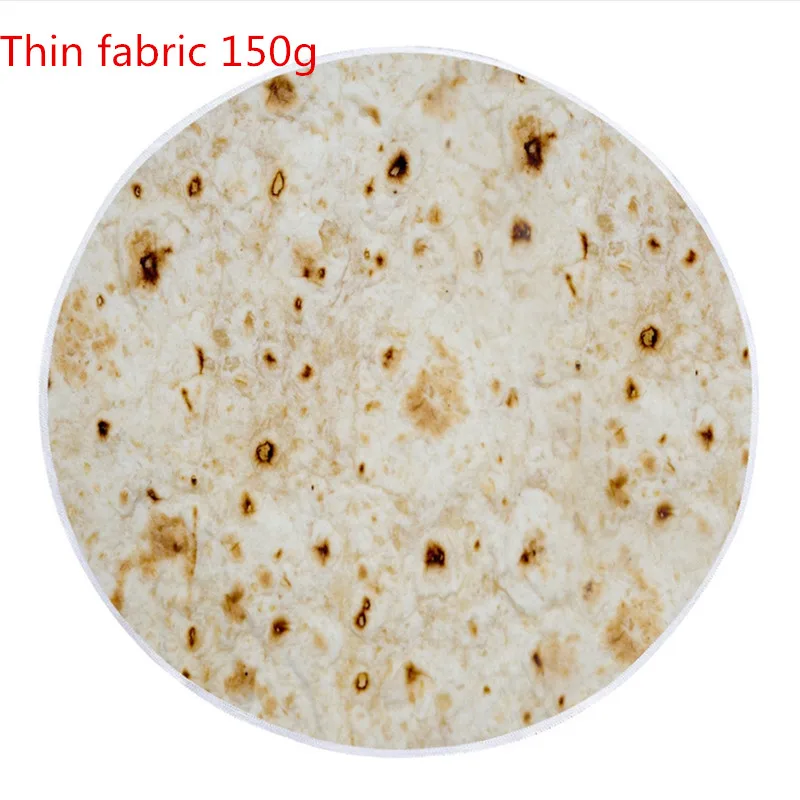 SimulationTortilla Coperta ди Stampa della Lettera Tappetini Ротонда буррито Piccolo Tappeto per la Casa Ufficio ди Campeggio di - Цвет: 150g Thin fabrc