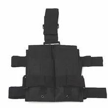 Новая тактическая Молл двойная M4 5,56 мм Сумка для патронов для страйкбола Пейнтбол падение ноги панель Утилита Сумка Камуфляж 8