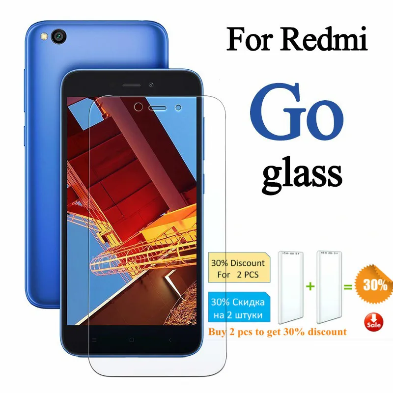 9H закаленное стекло для Redmi Go Защита экрана для Xiaomi Redmigo Защитное стекло для Xiaomi Redmi Go 2.5D стеклянная пленка