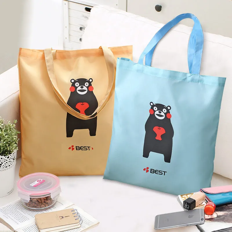 

Cartoon Reusable Supermarket Folding Shopping Bags Portable Large Oxford bags Thick bag Foldable Waterproof Shoulder Bag Handbag