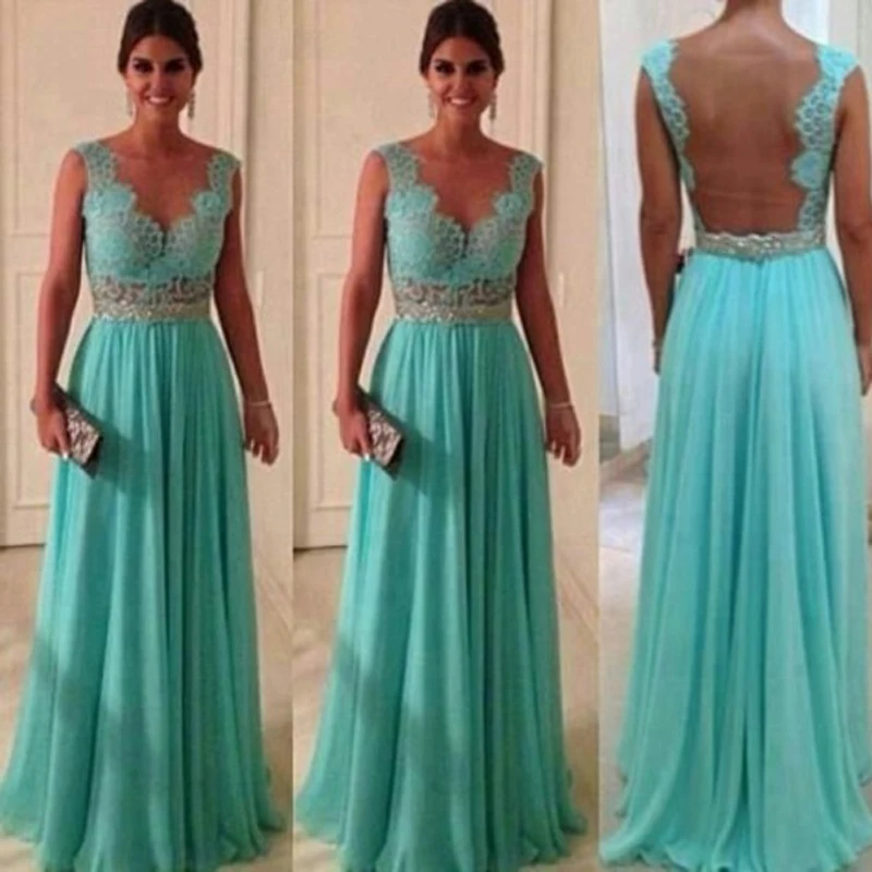 Fashion design verde smeraldo abito da damigella d\u0026#39;onore con sheer  nuovo e bordare cristalli del v collo di a line chiffon abito da damigella  d\u0026#39;onore|dress code dresses|dress thighdress sweats - AliExpress