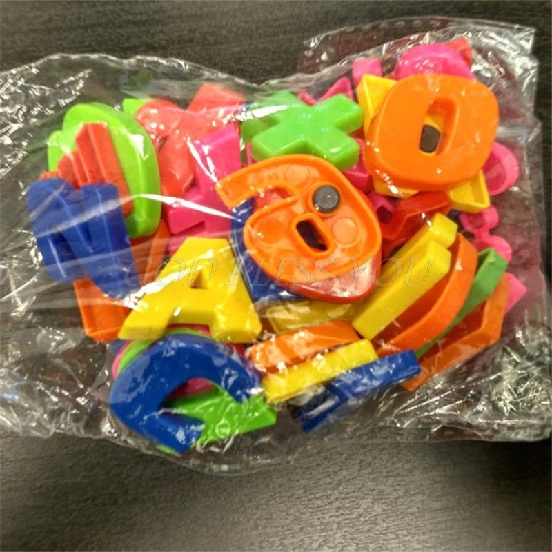 Подарочный набор магнитов обучающий алфавит набор из 42 красочных магнитных букв и цифр на холодильник Обучающие милые детские игрушки