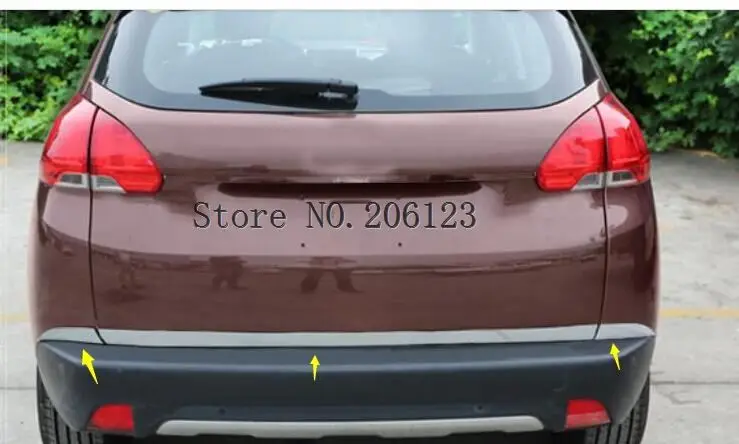 1 piezas de alta calidad del coche del camión trasero caja Exterior de acero inoxidable piezas de ajuste para Peugeot 2008 accesorios de 2014 de 2015 a 2016 2017 1 piezas de alta calidad del coche del camión trasero caja Exterior de acero inoxidable piezas de ajuste para Peugeot 2008 accesorios de 2014 de 2015 a 2016 2017