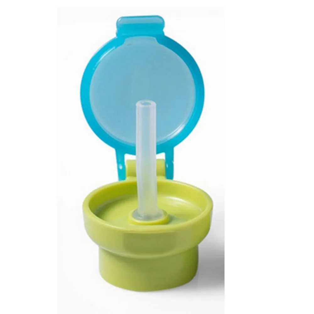 Новая портативная защита от проливов сок бутылка для газированной воды твист крышка с соломинкой безопасный напиток соломенная крышка-поилка кормления для детей