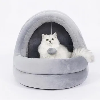

Warm Soft Tent Pet Cat Kitty Bed House Puppy Mini Pet Dog Bed Mat Cat Sleeping Bag Tunnel Cave Portable Kennel