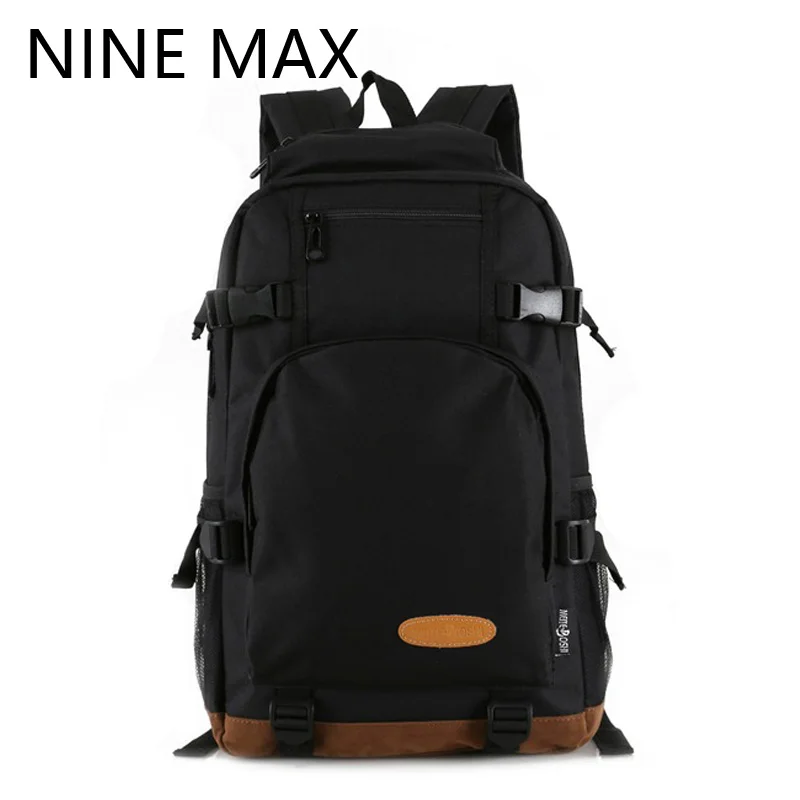 Fashion Simple Designer Leather Bottom Zipper Men's Large Canvas