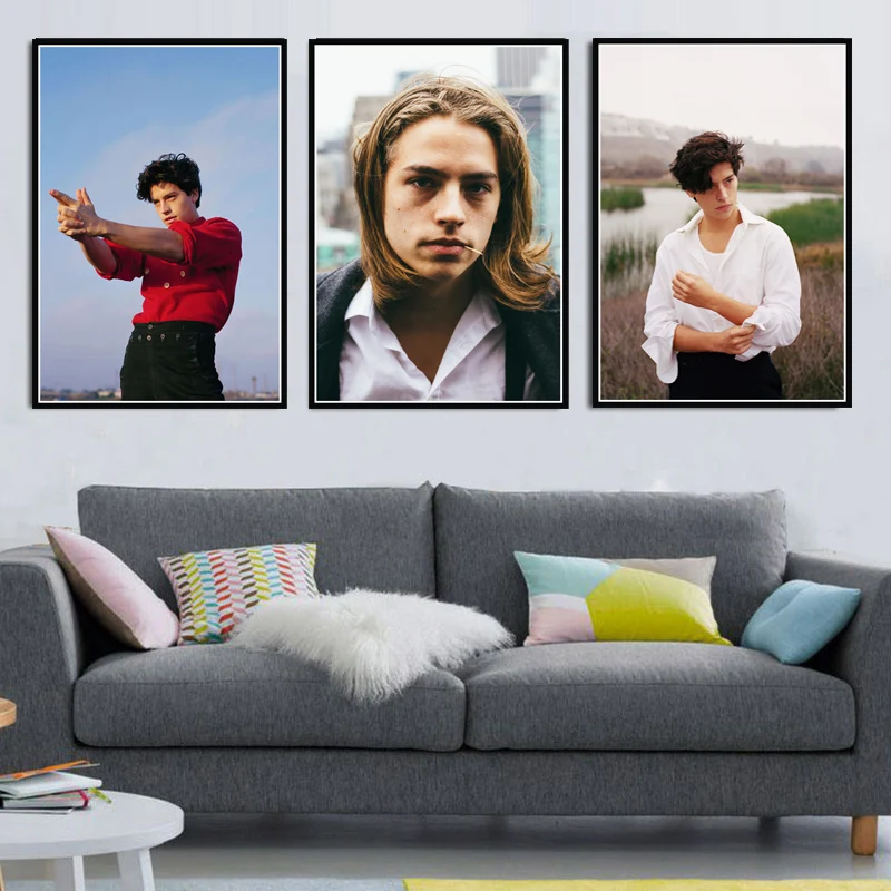 

Custom Hot Cole Sprouse USA TV Movie Star Actor Poster Prints Art Canvas Oil Painting Wall Pictures For Living Room Home Decor
