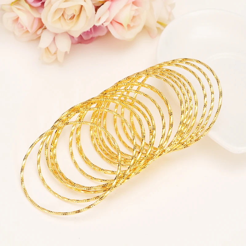 Bangrui темперамент OL мода золотой цвета комплект индийских браслетов модный простой браслет B