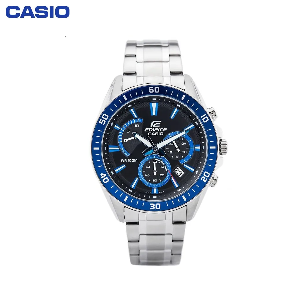 Наручные часы Casio EFR 552D 1A2 мужские с кварцевым хронографом на браслете|Спортивные