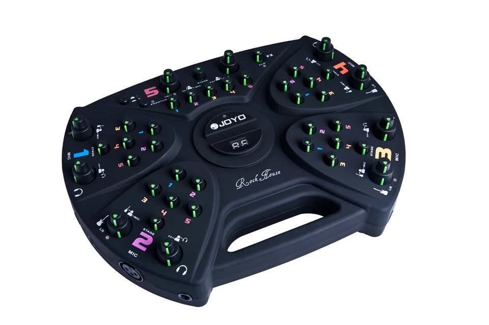 

JOYO Mute Music Practice System Rock House 5-player practice station effects including Reverb, Delay, Chorus and Flanger