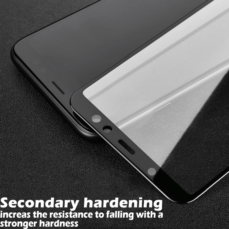 6D закаленное стекло для samsung Galaxy A7 A9 защита экрана на Защитное стекло для samsung A8 J6 A6 J4 Plus J8