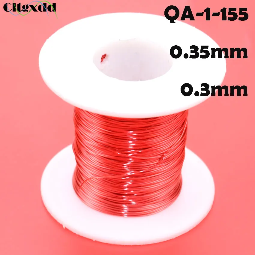 Cltgxdd 0,3 мм/0,35 мм красный эмалированный провод, полиуретановый эмалированный круглый обмоточный QA-1-155 медный провод 50 метров