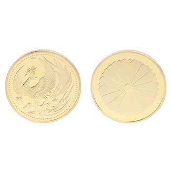 

Commemorative Coin Japan Phoenix Gold Silver Collection Gift Souvenir Crafts Art